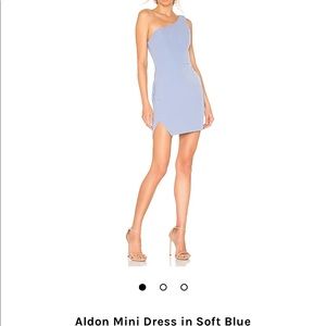 Aldon Mini Dress in Soft Blue (revolve)